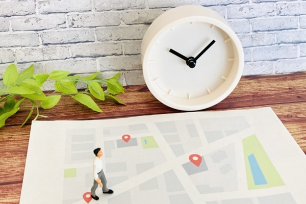時計と地図
